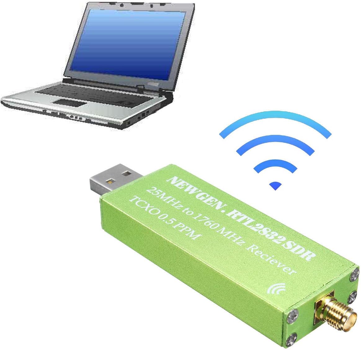 ZJF Computer components general electrical accessories RTL-SDR Wireless Receiver 0.5PPM TCXO HF SMA Support AM/NFM/FM/DSB/USB/L RTL2382U Board
