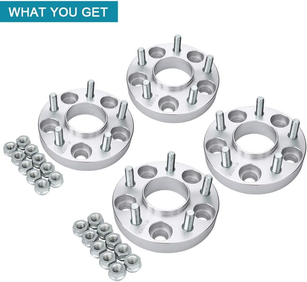 Buу 2 gеt 3 IRONTEK 1 Hubcentric Fit Nissan Infiniti 5x4.5/5x114.3mm Wheel Spacers Adapter 12x1.25 Studs 66.1 Bore for Nissan 370Z, 350Z, 300ZX, Maxima, Sentra; Infiniti FX35, FX45, FX50, G35, G37, I30, M45