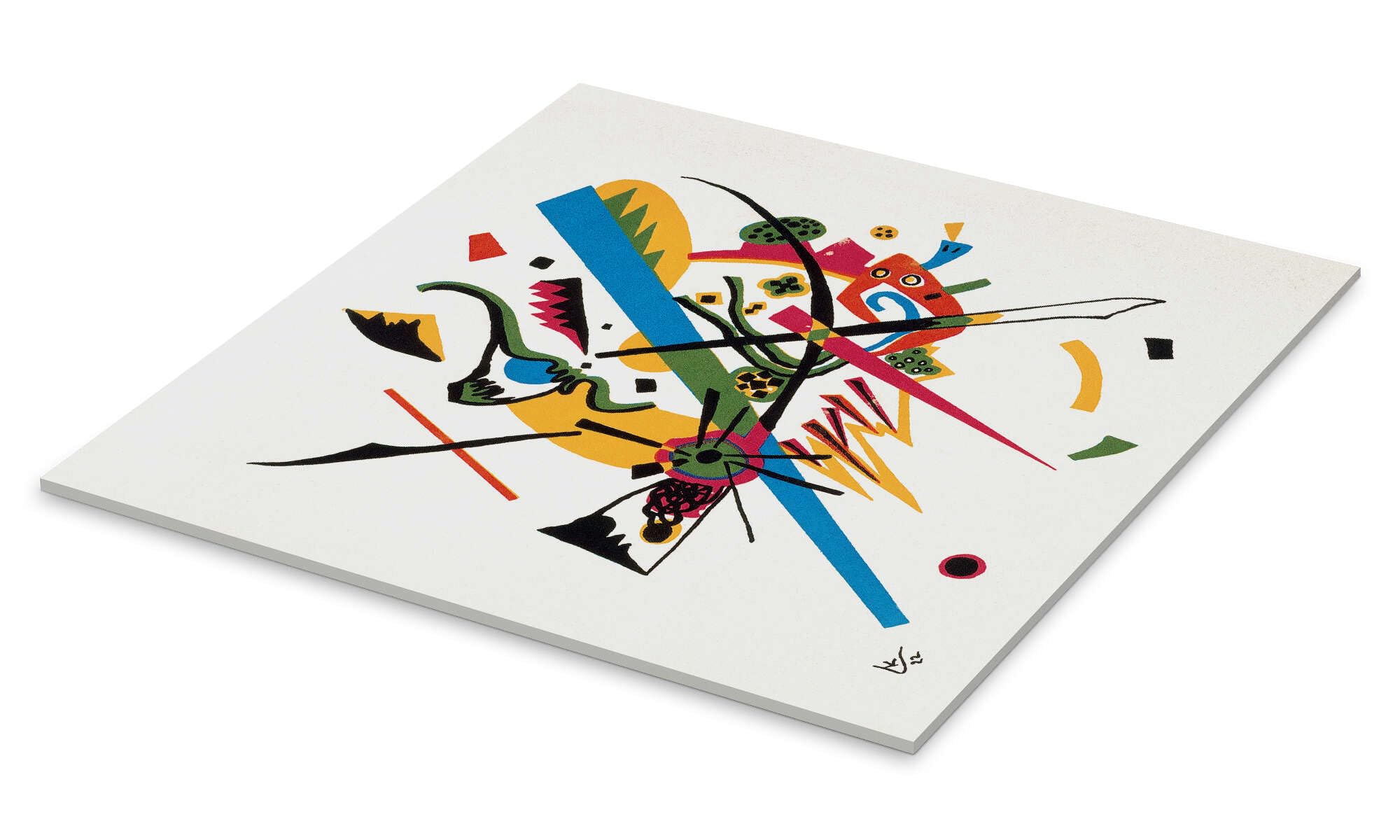 Posterlounge Kleine Welten Acrylglasbild | 40 x 40 cm von Wassily Kandinsky Bunt Wandbilder Wanddeko