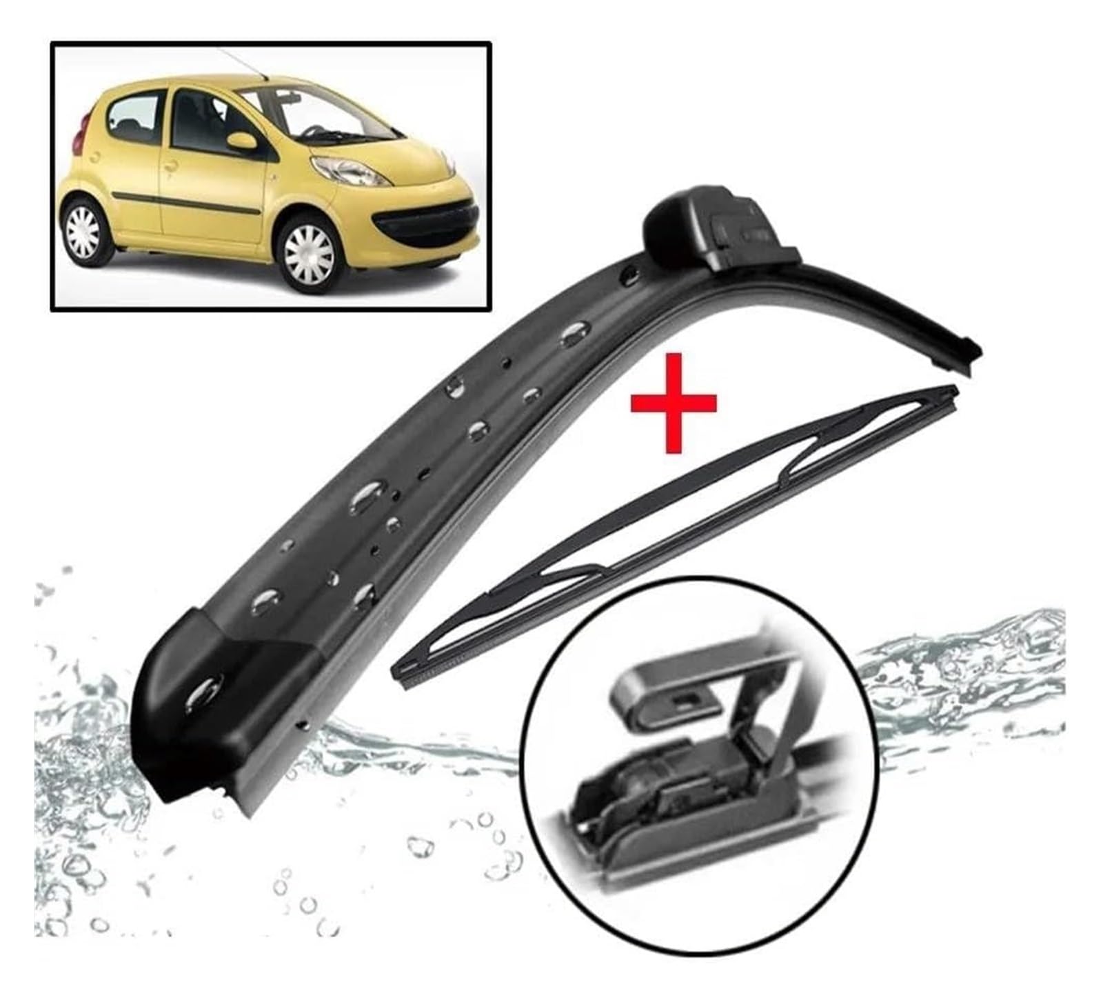 Para Toyota Para Aygo AB10 2005-2014 Limpiaparabrisas De Coche Delanteros Y Traseros Escobilla Limpiaparabrisas Automóvil