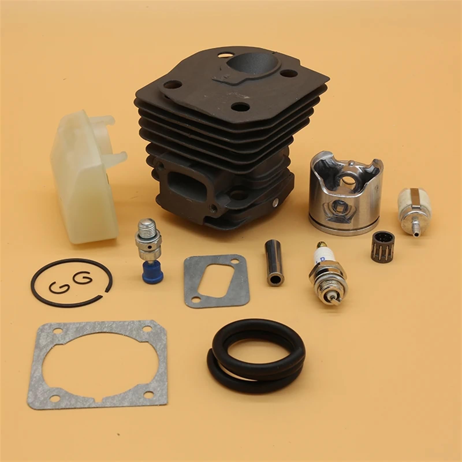 Kit de junta filtro aire cojinete pistón cilindro 44 mm for motosierras Husqvarna, 350, JONSERED, 2150 2152 2153 2149 Filtro de aire para motor de cortacésped