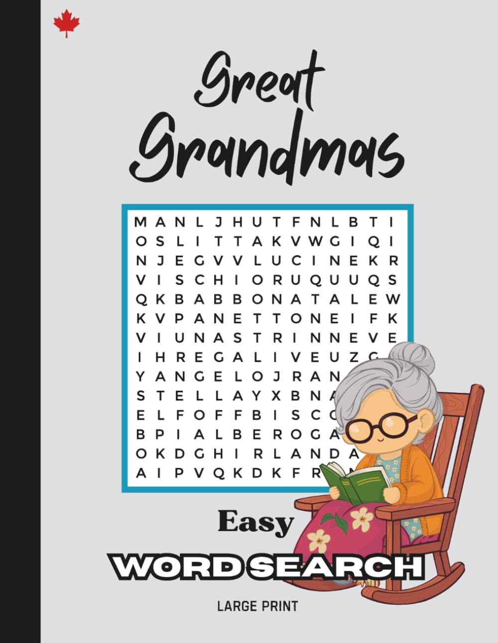 Great Grandmas Easy Word Search Book: 40 Easy Word Searches For Seniors With Pictures