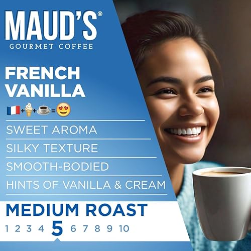 Miniatura 3 de Maud's - Cápsulas de café reciclables, compatibles con la cafetera Keurig K-Cup, una sola porción de café 100% arábica de tueste medio, sabor a