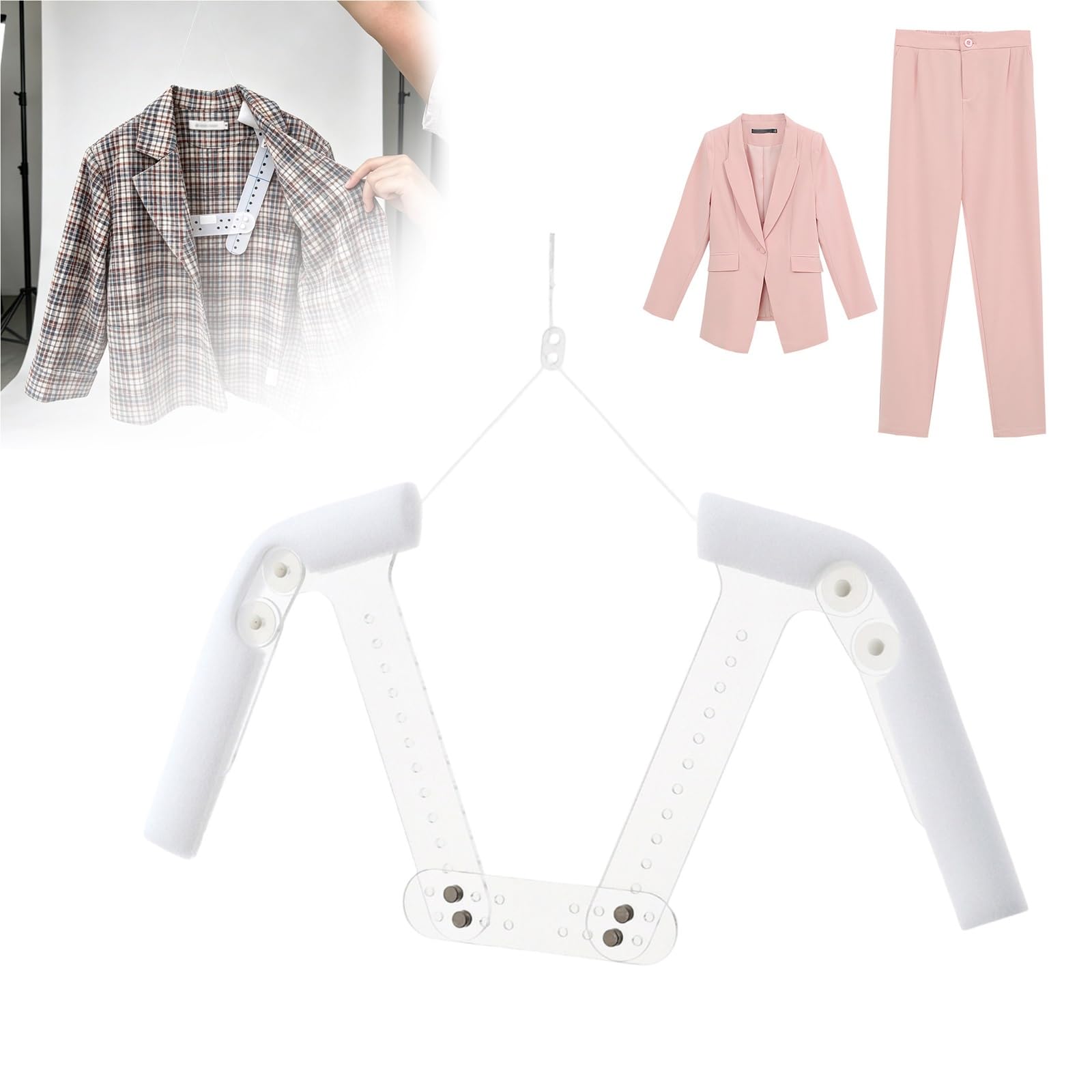 Wall Mount Invisible Mannequin Form Hanger, Clothing Photography Hanger