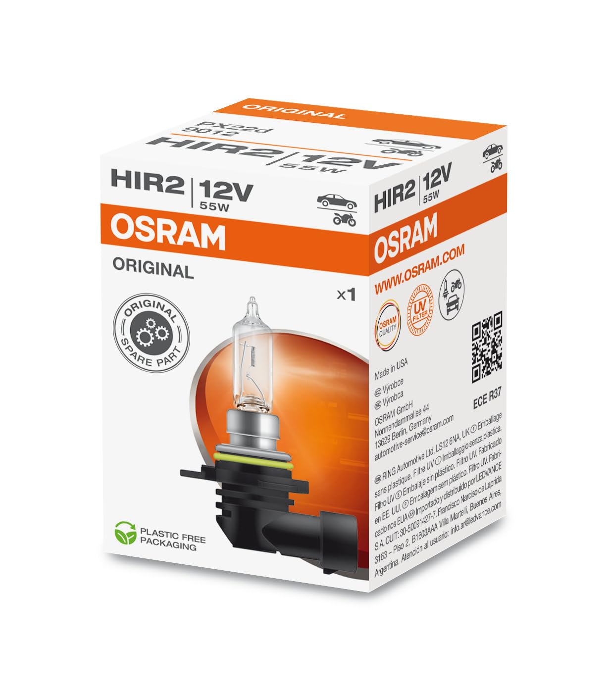 OSRAM 9012 Headlight Bulb