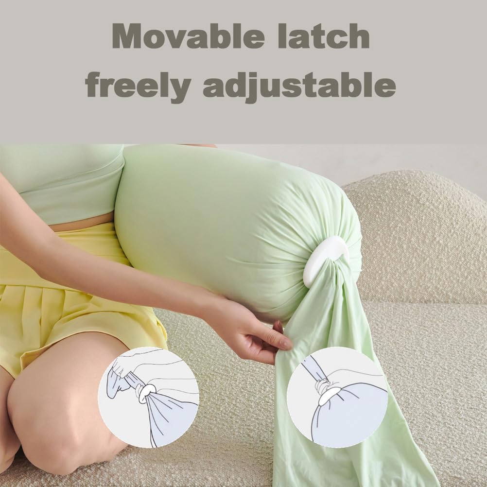 Body Pillow for Adults, Full Bodypilllow for Sleeping, Long Round Cervical Pillow, Bolster Pillow, Side Sleeper Bodypillow with Cover Comfort Pregnancy Maternity Soft Support,Gray,L
