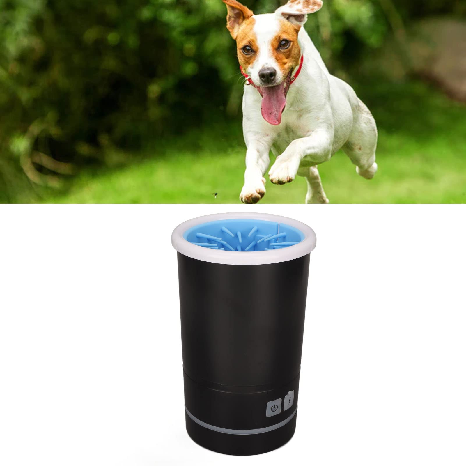 Nettoyeur Automatique de Pattes de Chien, Laveuse de Pattes de Chien Rapide et Efficace, Nettoyeur de Pattes D'animaux de Compagnie, Machine de Nettoyage de Pattes de Chien,