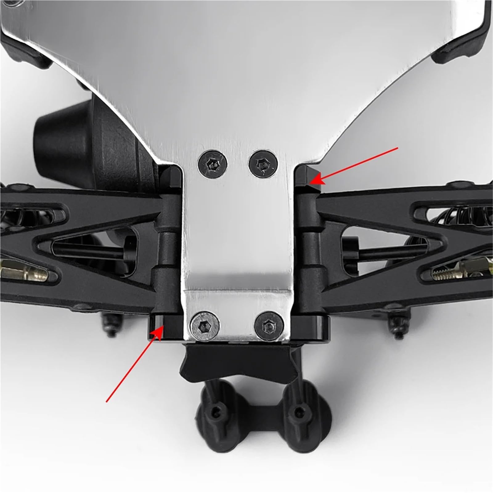RC Coches Repuestos para Mini-B 2Wd 1/16 RC para Buggy Camión Modelo Piezas Mejora Aleación Aluminio Conjunto Bloque Pivote Trasero Montaje Brazo