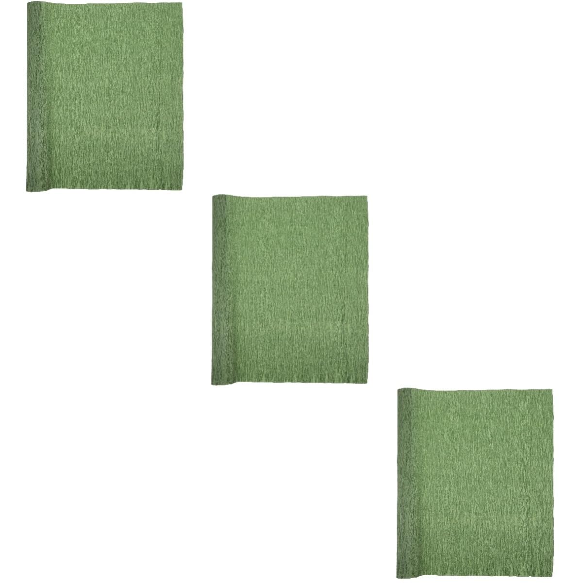 3 Rolls Green Crepe Paper for DIY Wrapping , Crepe Paper Streamers, Making, Heavy Crepe Paper for Birthday Wedding Holiday Party Decoration,DIY Craft