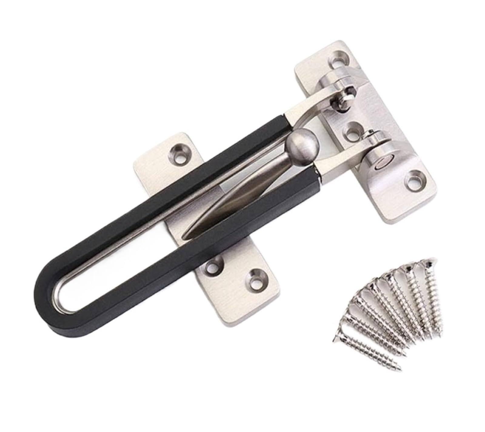 WDWDW Window Handles Door Lock Bolt,1Pcs Zinc Alloy Fastener Chain Anti Theft Cabinet Suitable Family Security Hardware