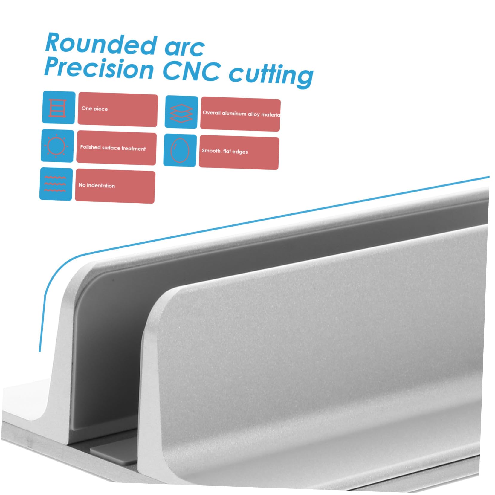 SEWACC Soporte Vertical para Portátil y Tablet de Aleación de Aluminio Anodizado Base Estable y Resistente para Mejor Disipación de Diseño Compacto para Escritorio Compatible con