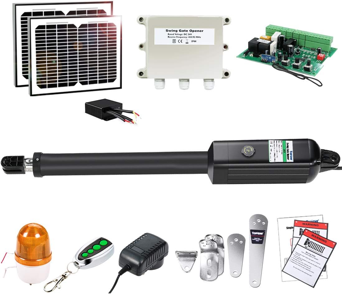 COZ Swing Gate Opener, 80W Heavy Duty Dual Wing Electric Swing Gate