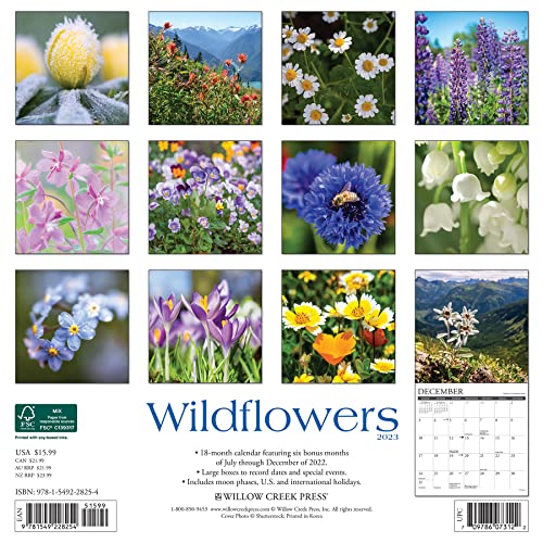 Wildflowers 2023 Wall Calendar #TOP1
