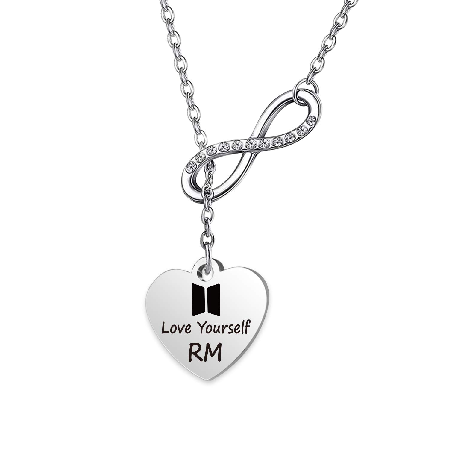 WENATA Kpop Bangtan Boys Bracelet to Love Yourself Army Never Mind Charm Bracelet Inspirational Gift for Bangtan Boys Fans