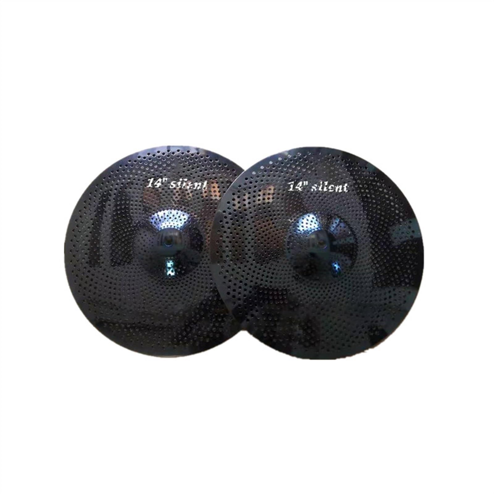 Platillo De Bajo Volumen De Color Negro Pulido Hi-Hat De 14" para Practicar Accesorios para Instrumentos de percusión