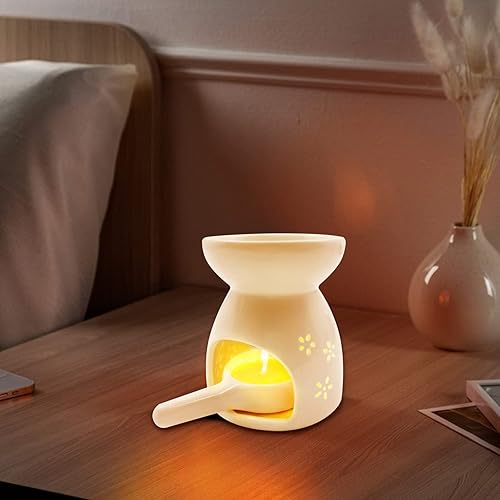 Miniatura 6 de Portavelas de cerámica para té quemador de aceite para aceite perfumado decoración de calentador de cera para dormitorio sala de estar balcón mesa