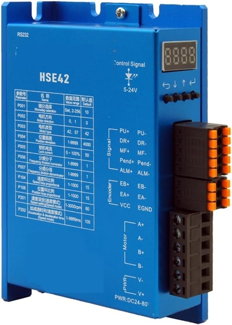 42mm Brake 0.4N.m Planetary Geared Closed Loop Stepper Motor 1.5A and HSE42 Driver 2Phase Reducer Easy servo(Ratio 25 to 1)