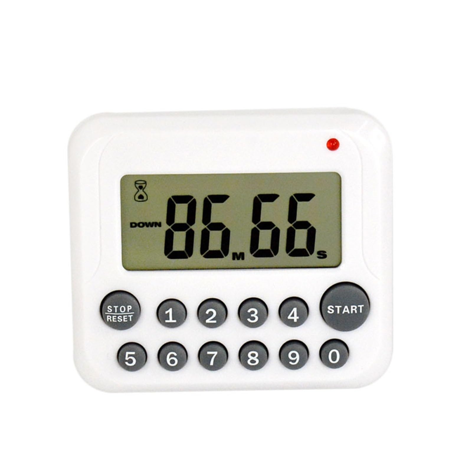 Digital Kitchen Cooking Clock Timer 12 Key LCD Sport 99 Minute Count Down Up Magnetic White Reliable Efficient(Purpple)