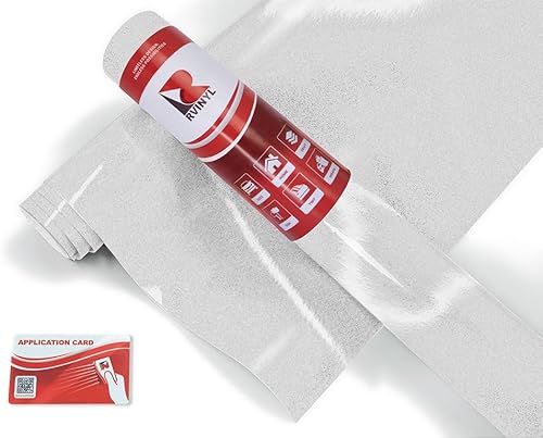 Avery Dennison V4000 - Rollo de lámina de vinilo gráfico de alta calidad, color blanco reflectante 101-R, 2 pies x 3 pies, con tarjeta de