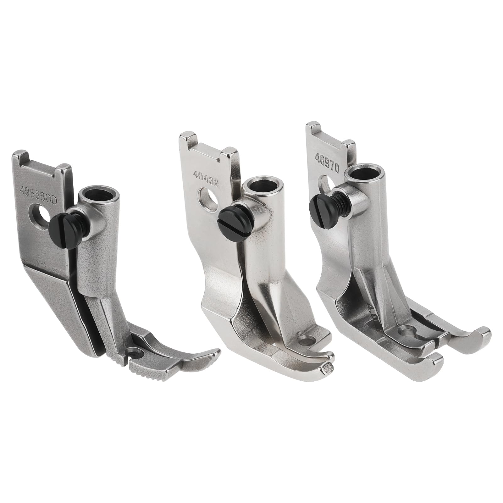 Briny River 3PCS Sewing Machine Stepping Presser Foot Compatible with Pfaff 335 145 245 545 1245 OE KP-19029 Double Toe&Left Toe& Right Toe Presser Foot Attachment