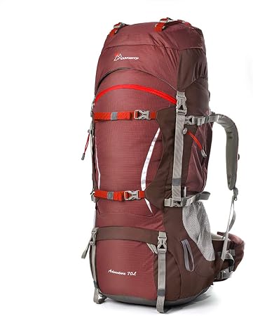 MOUNTAINTOP 70L Zaino Trekking Impermeabile Escursionismo Montagna  Campeggio Alpinismo Viaggio : Amazon.it: Sport e tempo libero