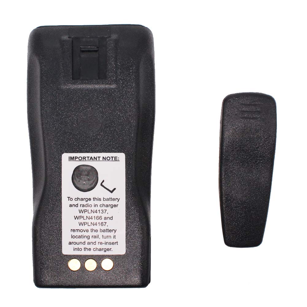 5x Batterie 2500mAh Compatible Motorola CP180 CP170 - NiMH Avec Clip Ceinture, Haute Autonomie