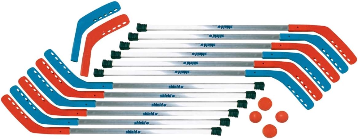 Shield Manufacturing 033037 Shield 50 in. Aluminator Indoor Replacement Floor Hockey Stick, Grades 9 to 12, Red