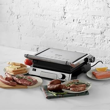 Karaca Biogranit Izgara ve Tost Makinesi Inox 2000W Paslanmaz Çelik 6 Dilim Kapasiteli
