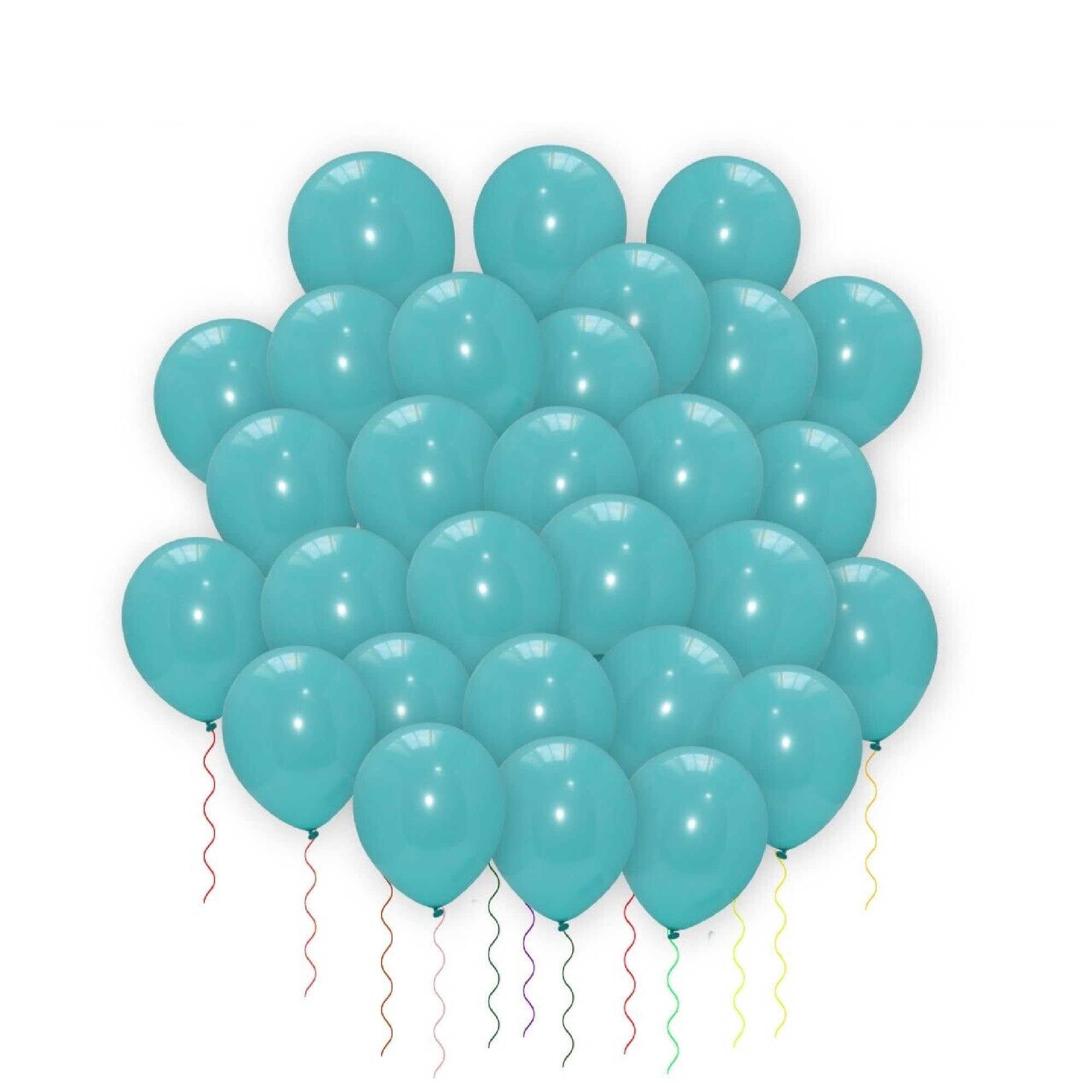 Godfather 10 Inch Plain Balloons For Party Events Decoration Helium Or Air Filled Balloons For Baby Shower (Lake Blue, Pack Of 100)