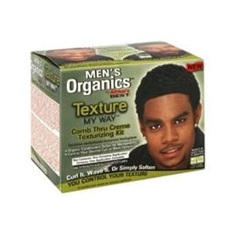 Africas Best Mens Organics Texture My Way Comb Thru Creme Hair Texturizing Kit, 1 Ea