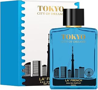 La Frenche Tokyo Eau de Parfum - 100ml Unisex Perfume for Men and Women - Intense Long Lasting Perfume - Fresh, Spicy Aqua Notes - Premium Fragrance Scent EDP - Best Gift for Man and Woman