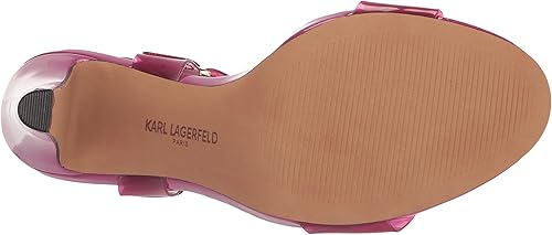 Vista 4 de KARL LAGERFELD Women's Cieone Iridescent Ankle Strap Dress Heel