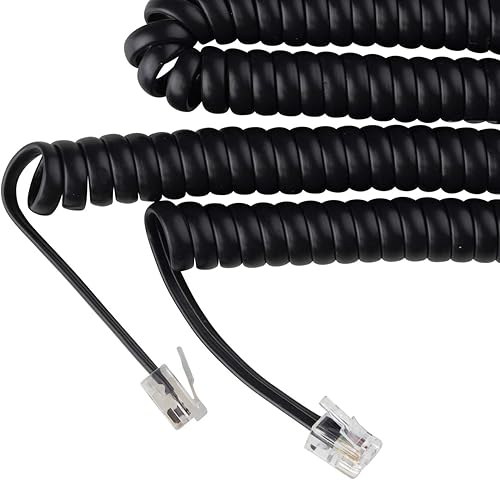 Miniatura 2 de iSoHo Phones Cable de teléfono para teléfono fijo  sin problemas, cable de línea terrestre rizado para teléfono  Fácil de usar + excelente calidad