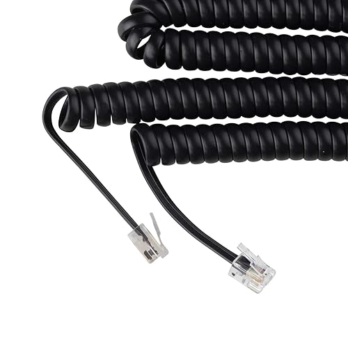 Miniatura 2 de iSoHo Phones Cable de teléfono para teléfono fijo  sin enredos, cable de línea terrestre para teléfonos rizados, fácil de usar + excelente calidad