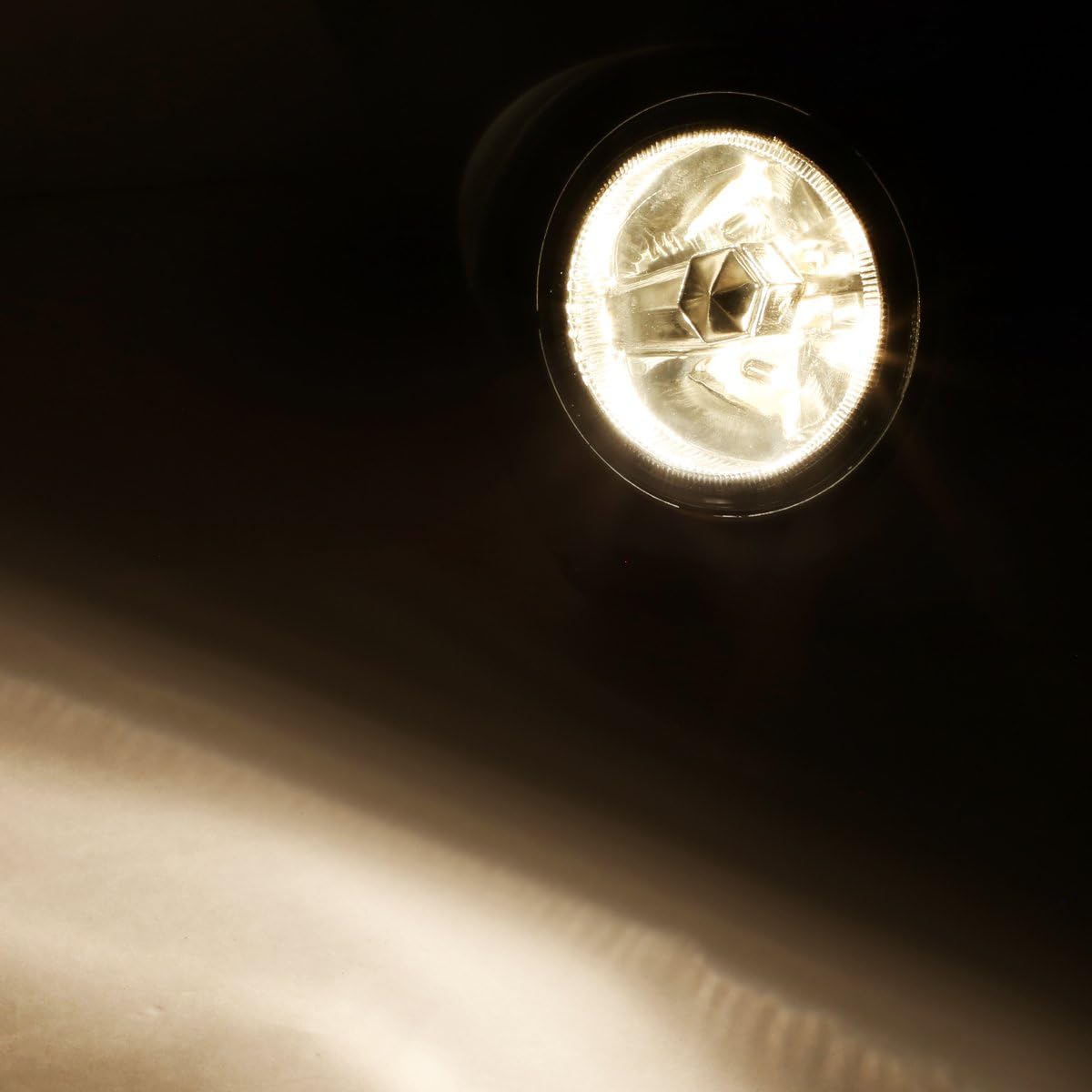 Auto Dynasty Fog Lights Assembly Compatible with 2003 2004 2005 Honda Pilot Front Bumper Driving Fog Lamps w/Bezel, Driver and Passenger Side, Amber Lens