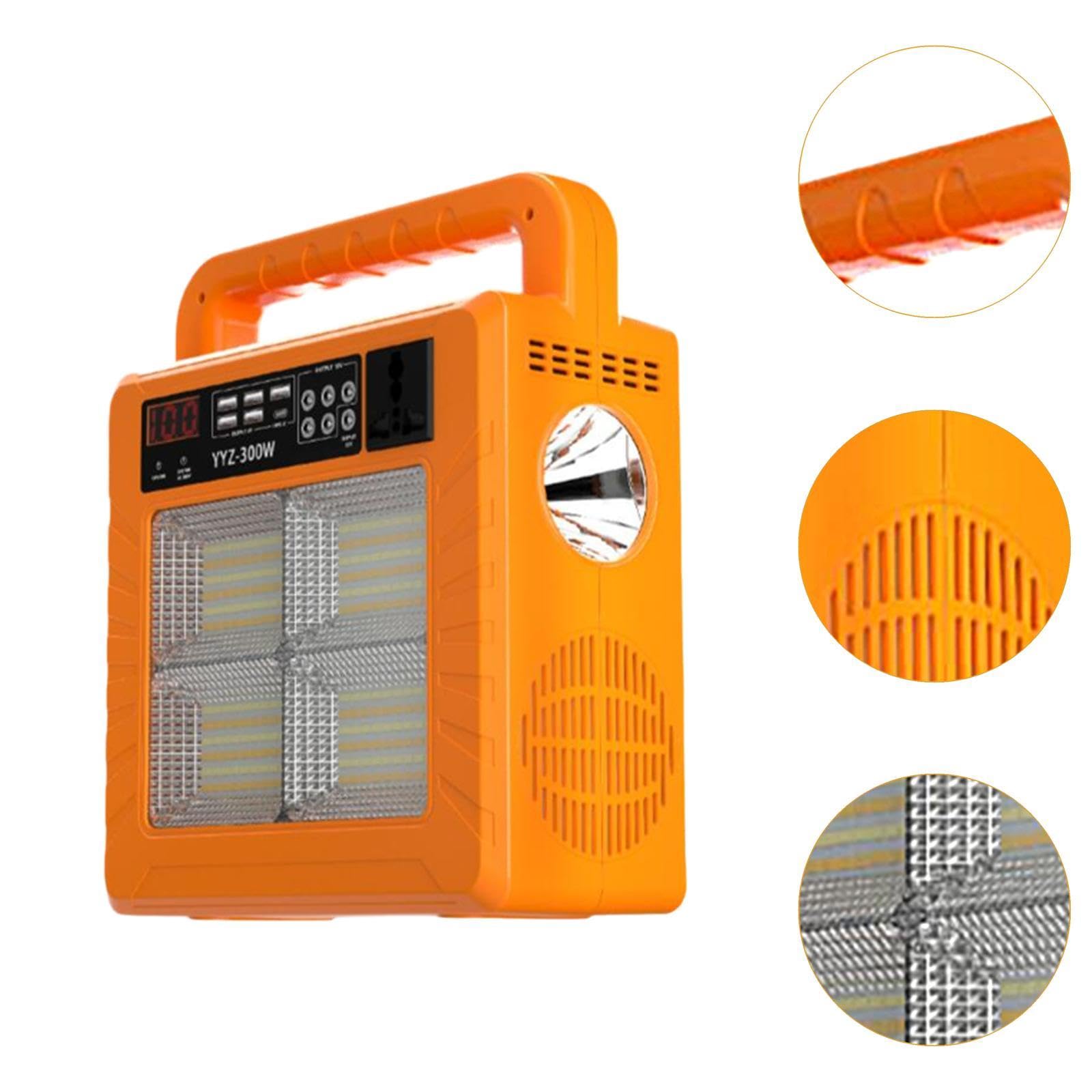 F Fityle Power Bank Portatile di riserva con Ricarica Rapida, Multifunzione W, con Altoparlante Integrato e Luce, Ideale per Escursionismo e Campeggio.
