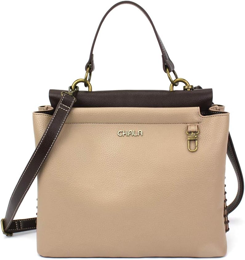 CHALA Charming Satchel with Adjustable Strap - Chihuahua - Taupe - Image 2