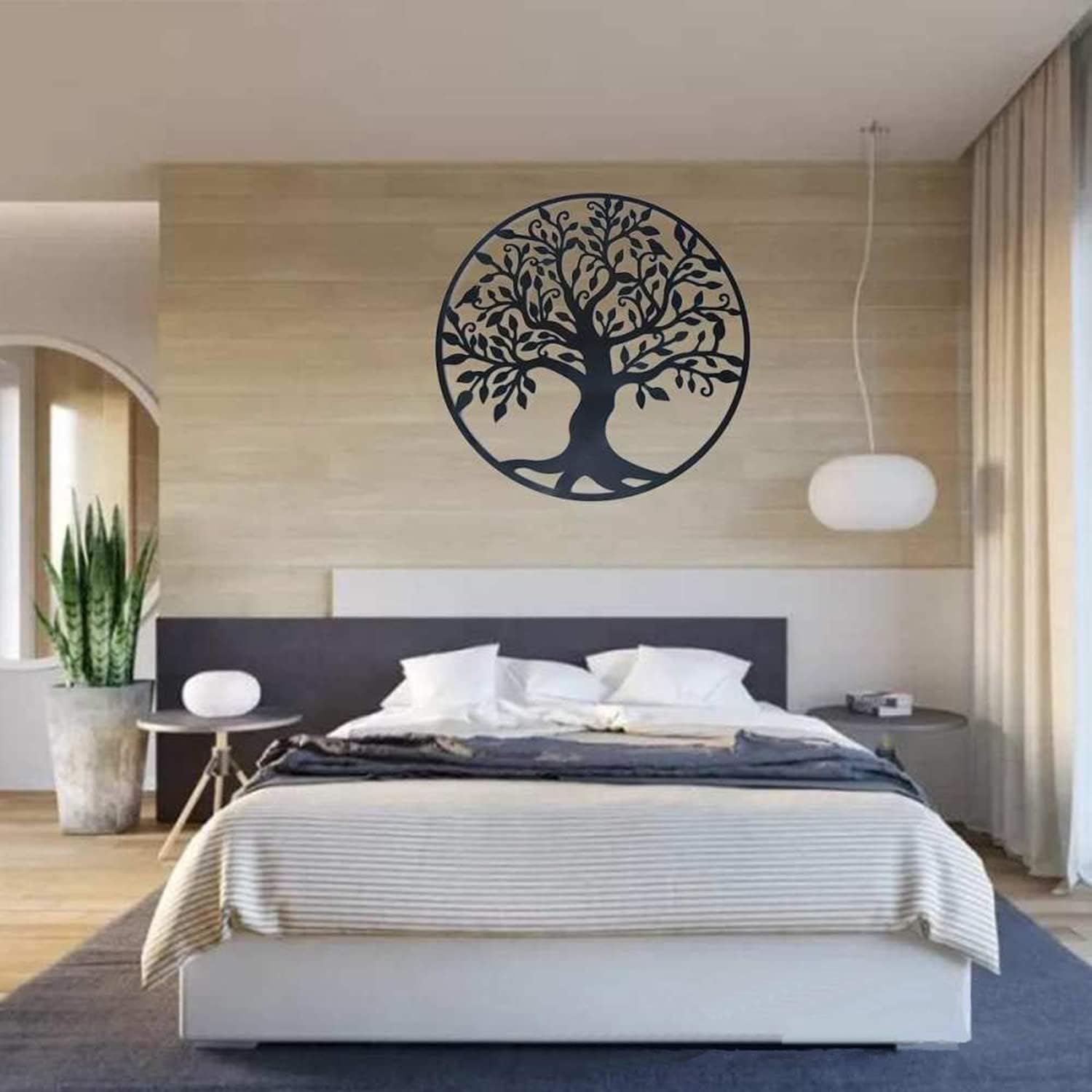 Árbol De La Vida Grande, Arbol Genealogico, Decoracion Pared Metal Letrero Hueco para Colgar En La Pared, Decoración Mural Árbol De La Vida para Oficina, Dormitorio, Sala De Estar