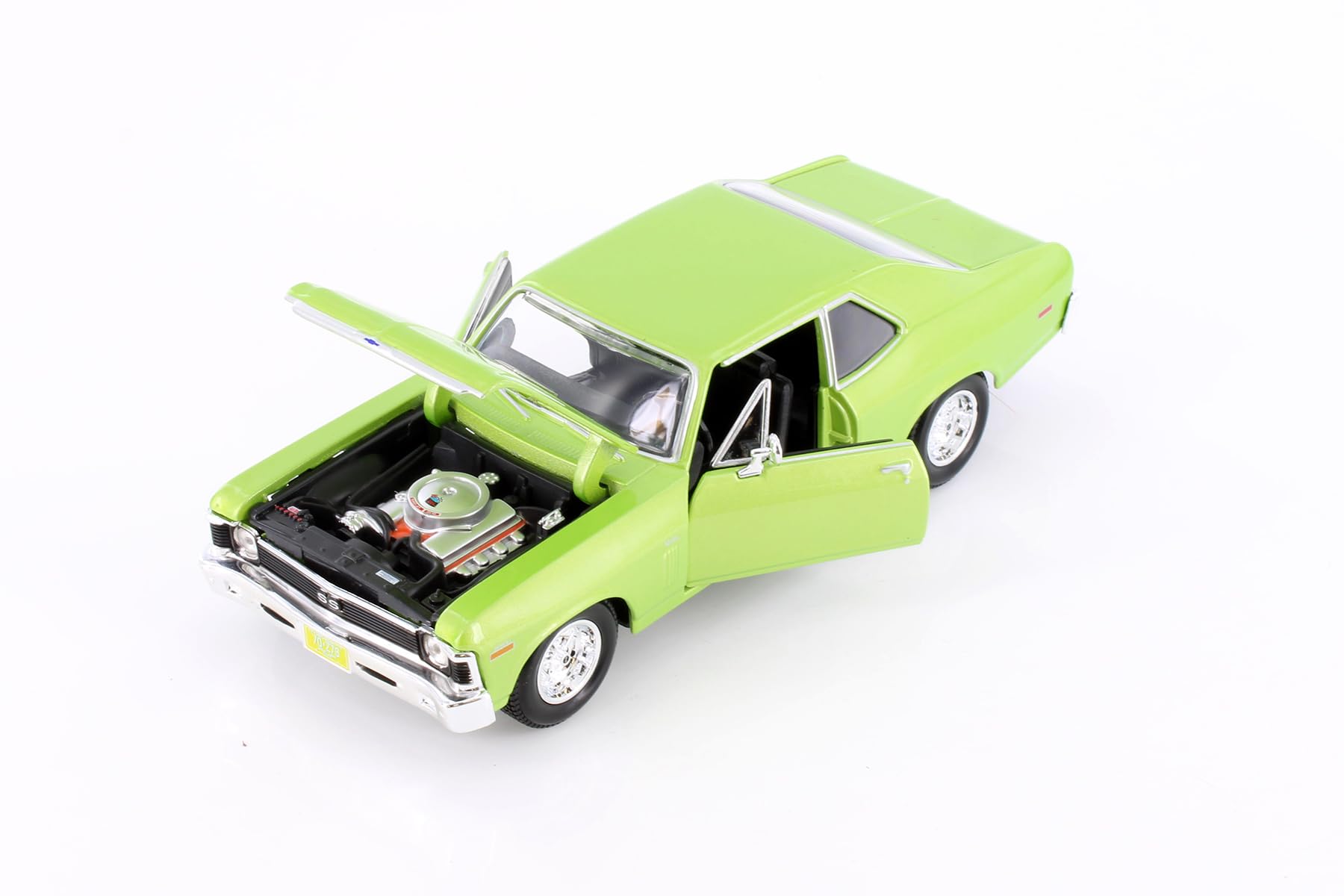 ミニカー k.a1974 Chevrolet C10 Nova SS 1970 Chevy Nova SS Hardtop, Blue - Showcasts 38262BU - 1/24 Scale