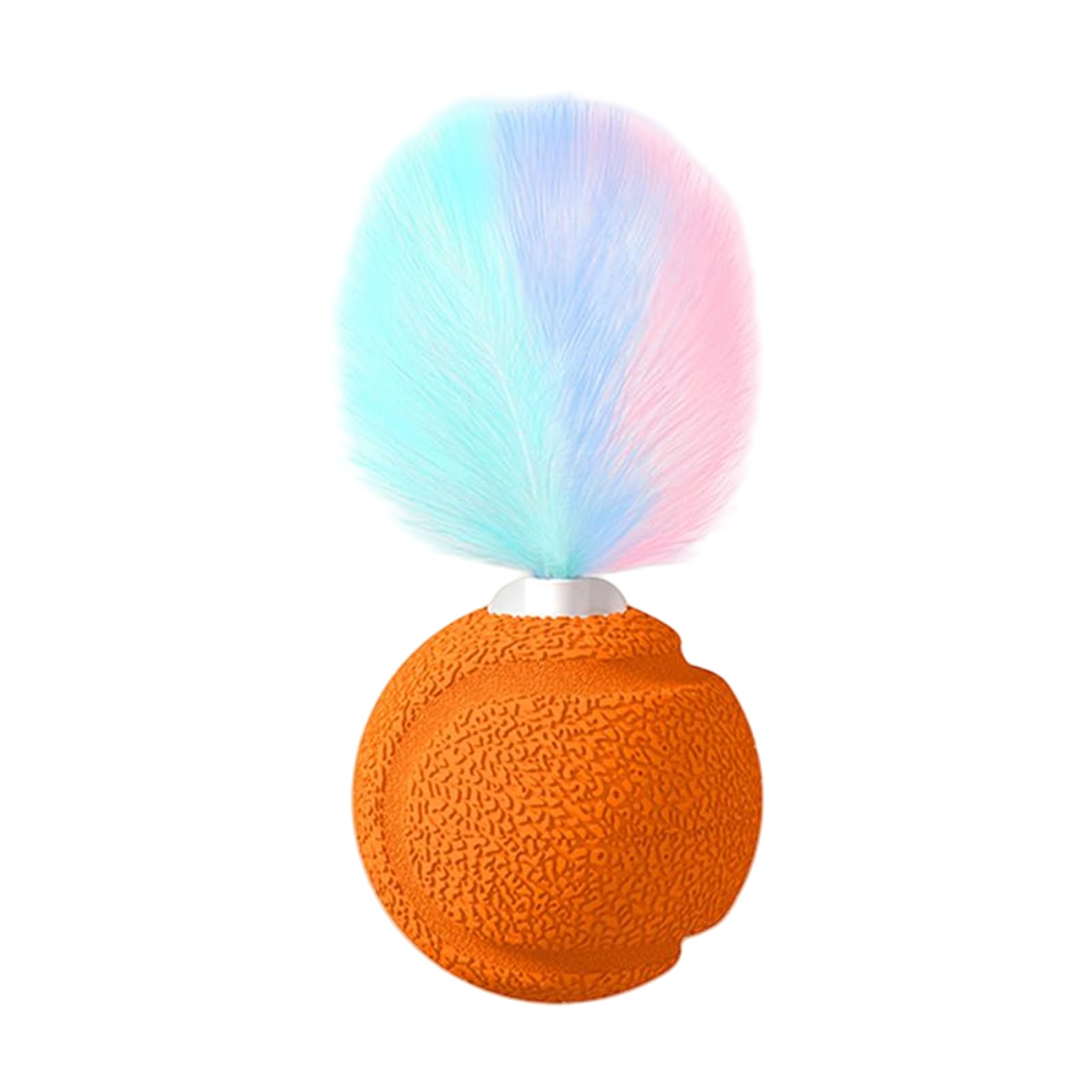 Balle avec plumes pour chat et jouet sonore interactif pour briser la solitude