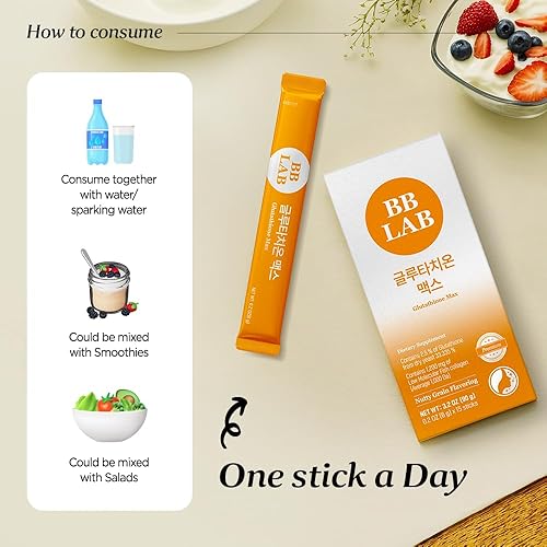 Miniatura 8 de Régimen de piel de vidrio Colágeno blanco glutatión, glutatión máximo, colágeno marino coreano, colágeno de pescado, absorción rápida, sabor a