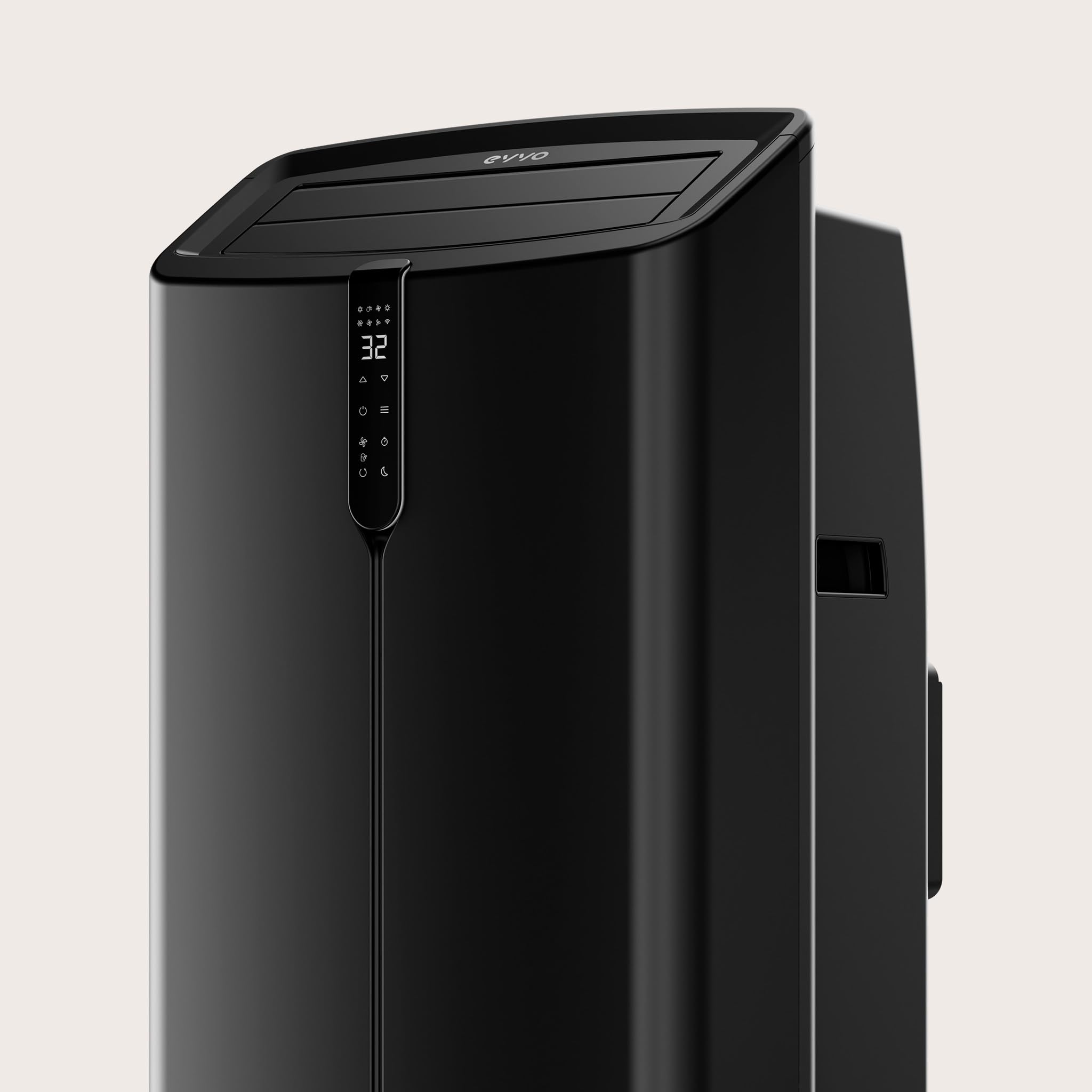EVVO Clima P14 Silent Climatiseur portable Wi-Fi 14 000 BTU avec pompe à chaleur pingouin climatiseur et chauffage Wi-Fi silencieux déshumidificateur froid et chaleur avec kit de fenêtre
