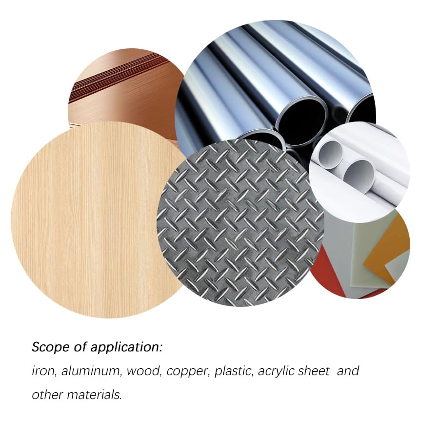 Miniatura 7 de Juego de herramientas de desbarbado de chaflán avellanado recubierto de titanio de 4 piezas, acero de alta velocidad 6542 con chapado de titanio,