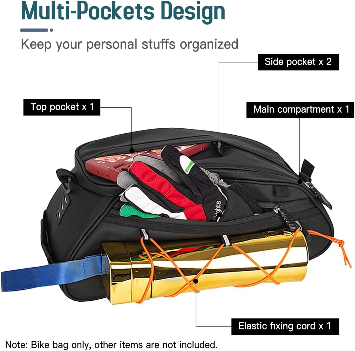 Bicycle bag, 3-in-1 Bike Rack Bag Trunk Bag Waterproof Bicycle Rear Seat Bag Cooler Bag with 2 Side Hanging Bags Cycling Cargo Luggage Bag Pannier Shoulder Bag