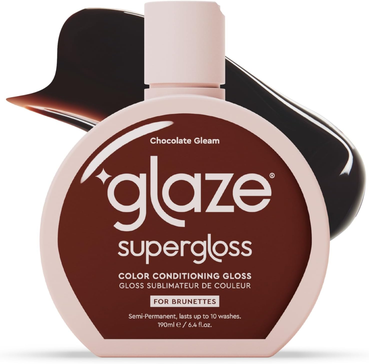 Glaze Super Colour Conditioning Gloss 190ml (2-3 Hair Treatments) Award Winning Hair Gloss Treatment & Semi-Permanent Hair Dye. No mix, no mess hair mask colourant – guaranteed results in 10 minutes