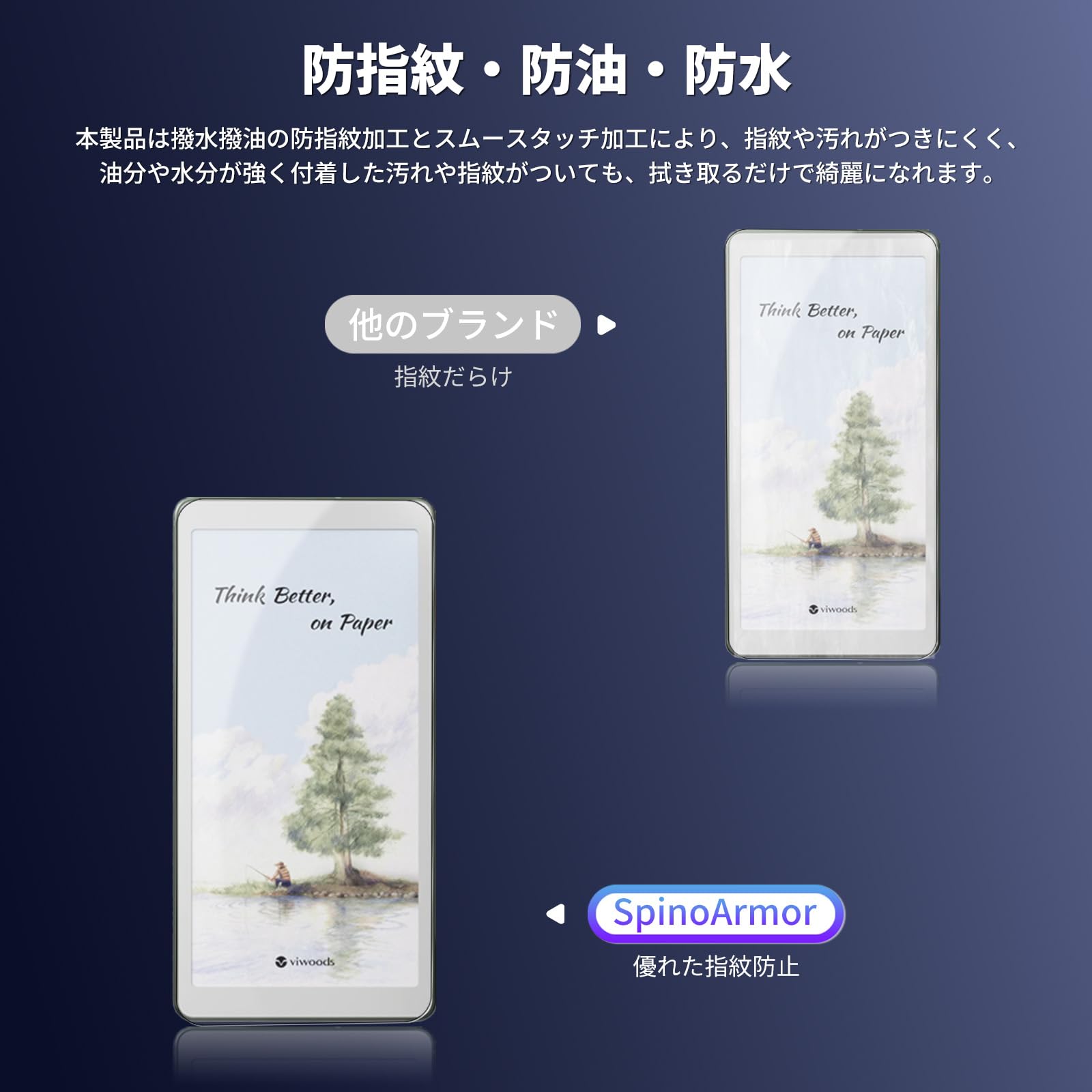 Amazon.co.jp: 【1枚セット】VIWOODS AiPaper Reader/AiPaper Reader C