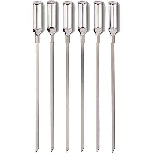 OXO Good Grips Grilling Tools, Stainless Steel Grilling Skewers - Set of 6