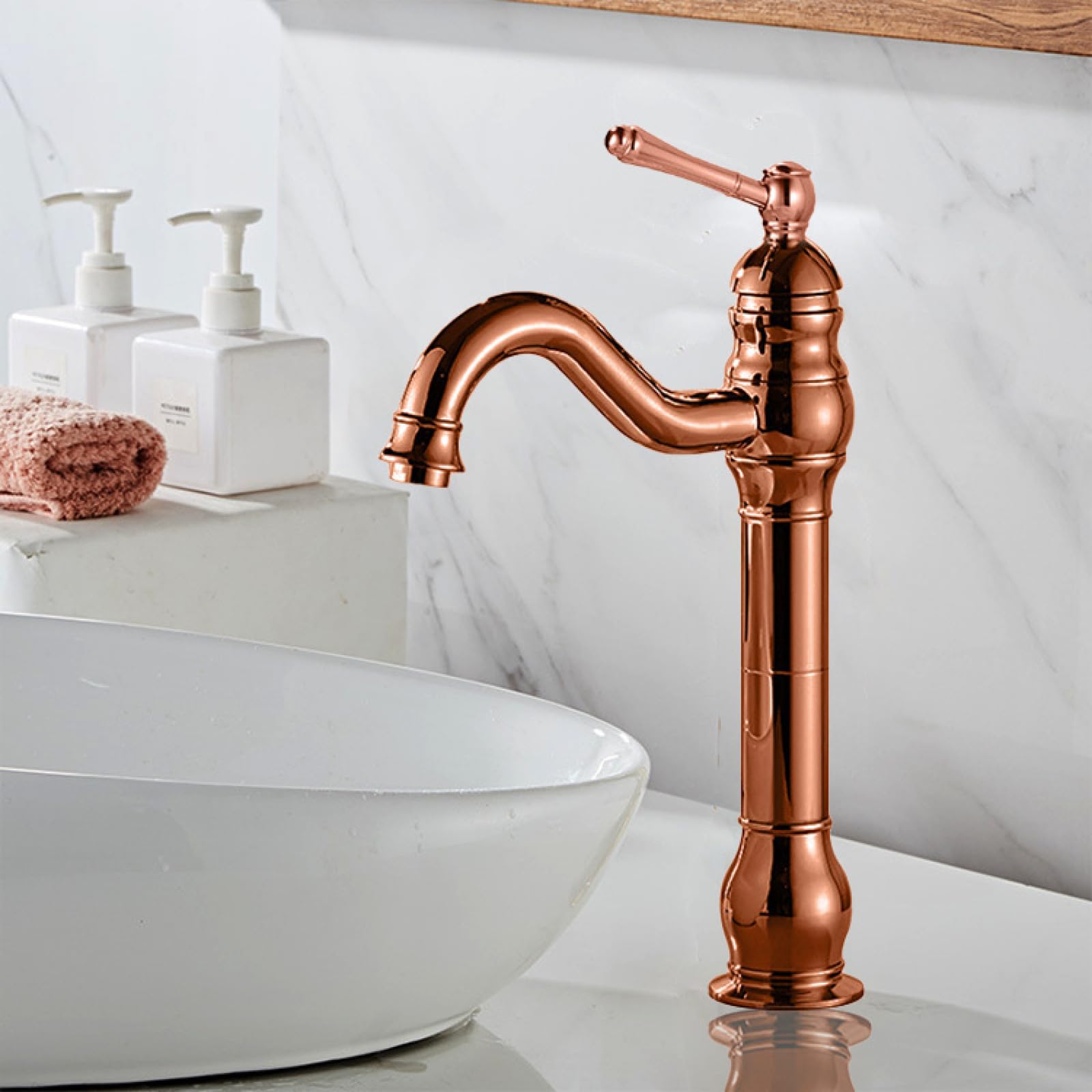 Bathroom All-Copper Hot and Cold Basin Faucet