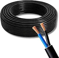 Cabo PP 2x1,00mm 50m Preto Flexível | Alucobre, Anti-Chamas, 750/450V, Ideal para Extensões e Uso Residencial Leve
