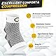 CAMBIVO Sprunggelenkbandage 2 Paar, Knöchelbandage, Bandage Fußgelenk, Achillessehne Bandage gegen Fersensporn, Plantarfasciitis, Verstauchung, Fußbandage für Sport, Fitness, Alltag
